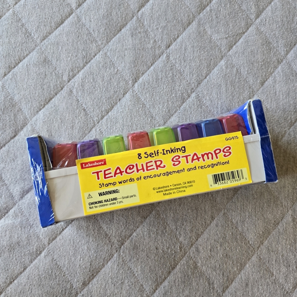 Lakeshore Self-inking‎ Teacher Stamps New